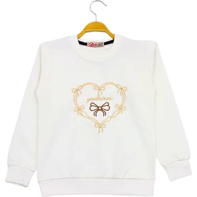 NAKIŞLI SWEAT 5Y,6Y,7Y,8Y Kız
