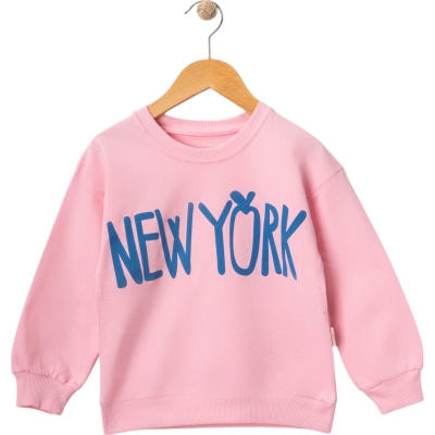 NEW YOURK PENYE KIZ SWEAT 3Y,4Y,5Y,6Y,7Y Kız