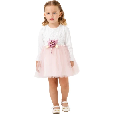 NOKTA ÇİÇEKLİ ELBİSE 2Y,3Y,4Y Kız