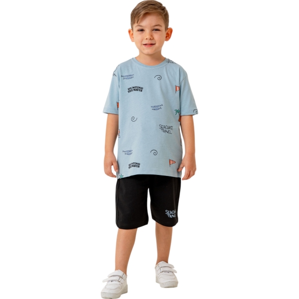 O YAKA DESENLİ TAKIM  3Y,4Y,5Y,6Y Erkek