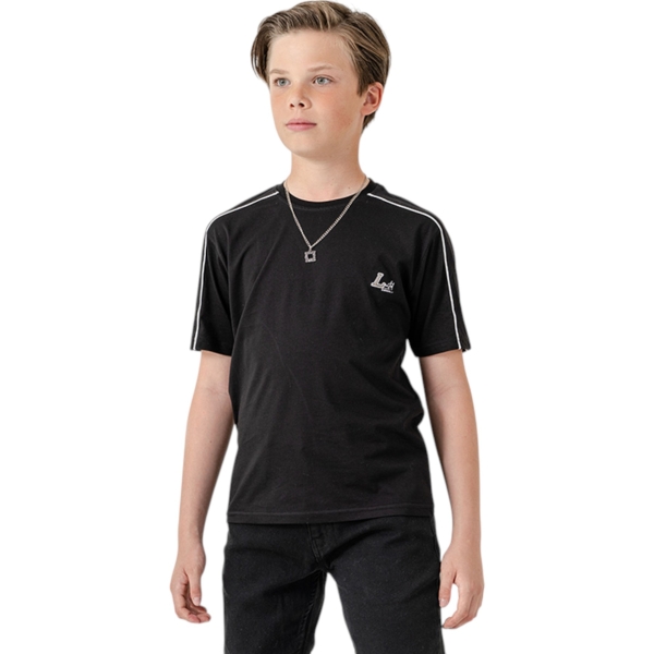 O YAKA ŞERİTLİ ZİNCİRLİ TİŞÖRT  9Y,10Y,11Y,12Y Erkek