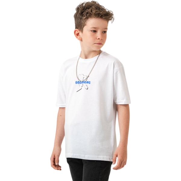 O YAKA ZİNCİRLİ TİŞÖRT  9Y,10Y,11Y,12Y Erkek