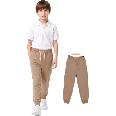 OKUL KOMPAK BELİ PAÇASI THORLU PANTOLON CAMEL 6Y,7Y,8Y,9Y,10Y Erkek