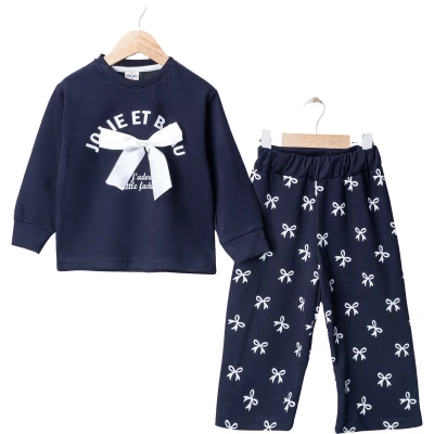 OYSHO FİYONK BASKILI FİYONKLU İKİLİ TAKIM 2Y,3Y,4Y,5Y Kız