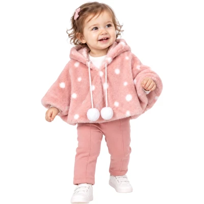 PELUŞ PANÇOLU KAPŞONLU 3 LÜ TAKIM 9 Ay,12 Ay,18 Ay,2Y Kız
