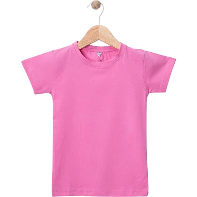PEMBE SÜPREM KISA KOL BADİ 12 Ay,2Y,3Y,4Y Kız