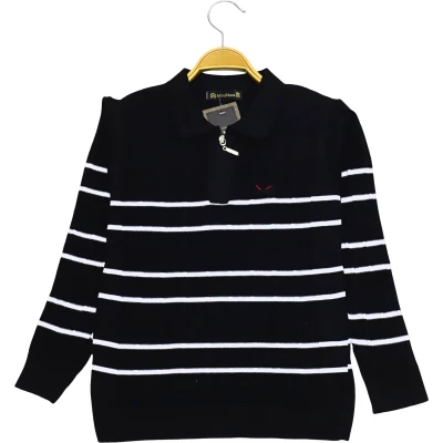 POLO YAKA FERMUARLI ÇİZGİLİ SWEAT 4Y,5Y,6Y,7Y Erkek