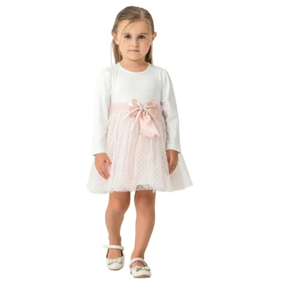 PUAN TÜLLÜ ELBİSE 2Y,3Y,4Y Kız
