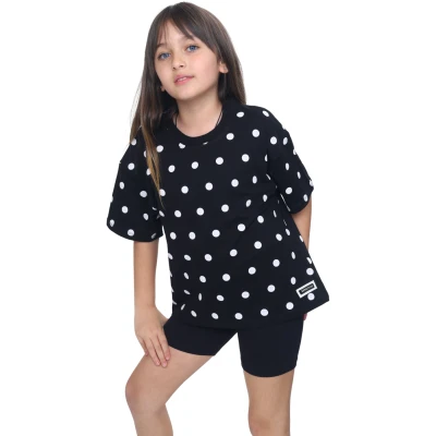 PUANTİYELİ TSHIRT  4Y,5Y,6Y,7Y,8Y Kız