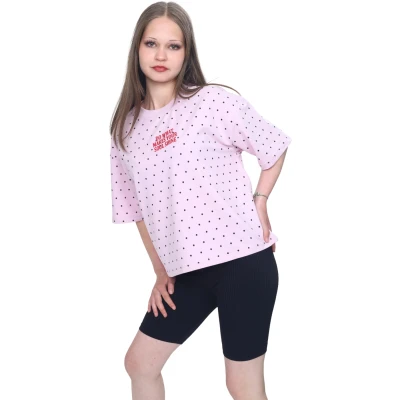 PUANTİYELİ TSHIRT  8Y,10Y,12Y,14Y,16Y Kız