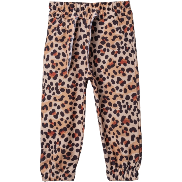 Penye İkiiplik Leopar Desenli Bel Kemerli Cepli Bebe Tekalt  12 Ay,2Y,3Y,4Y Kız