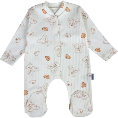 RAPORLU PELUŞ AYI PATİKLİ TULUM  1 Ay,2 Ay,3 Ay,6 Ay,9 Ay Erkek