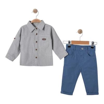 RENKLİ GÖMLEKLİ TAKIM 9 Ay,12 Ay,18 Ay,2Y Erkek