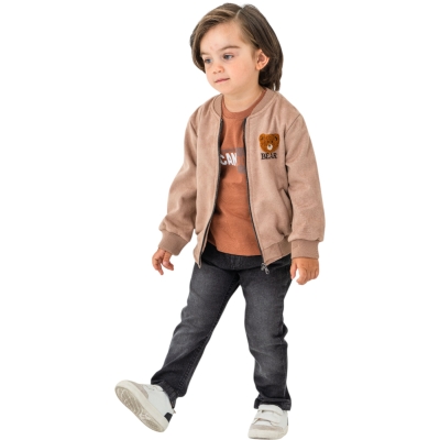 RİBANALI SÜETLİ TAKIM 9 Ay,12 Ay,18 Ay,2Y Erkek