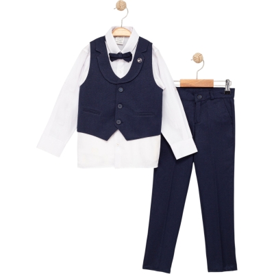 ŞAL YAKA YELEKLİ TAKIM 2Y,3Y,4Y,5Y Erkek