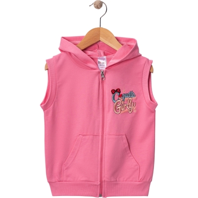 ŞARDONSUZ İKİ İPLİK   GİRLY KIZ YELEK 5Y,6Y,7Y,8Y Kız
