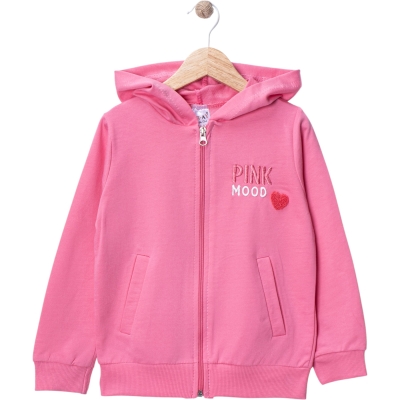 ŞARDONSUZ İKİİPLİK PİNK FLATOLU KIZ HIRKA 5Y,6Y,7Y,8Y Kız