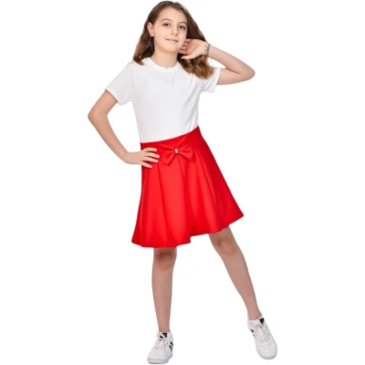 SCUBE FİYONKLU PARÇA KLOŞ ETEK 10Y,11Y,12Y,13Y Kız