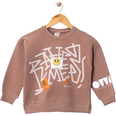 SMİLE BASKILI YAZILI SWEAT 5Y,6Y,7Y,8Y Erkek
