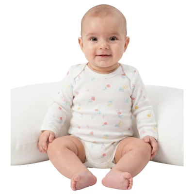 SOFT ÇİÇEK PENYE UZUN KOL BADİ BÜYÜK 12 Ay,18 Ay,2Y,3Y Kız