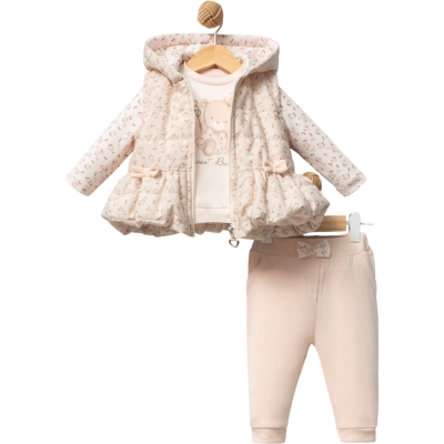 SWEET BUBBLES YELEKLİ TAKIM  6 Ay,9 Ay,18 Ay Kız