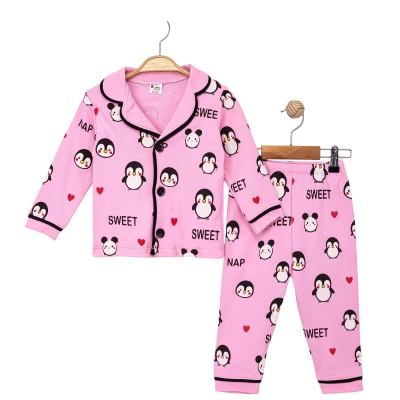 SWEET PANDA UZUN KOLLU PİJAMA TAKIM  9 Ay,12 Ay,18 Ay,2Y Kız