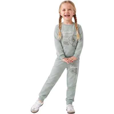 TAŞLI ÇİÇEKLİ KIZ TAKIMI 5Y,6Y,7Y,8Y Kız