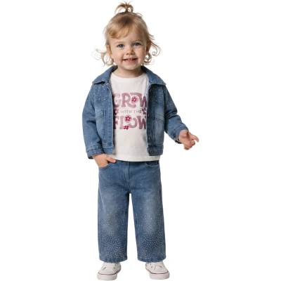 TAŞLI KIZ KOTLU TAKIM 12 Ay,2Y,3Y,4Y Kız