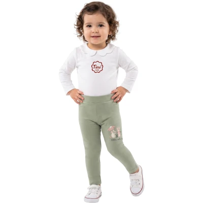 TAVŞAN BASKI 2İP TAYT 12 Ay,2Y,3Y,4Y Kız