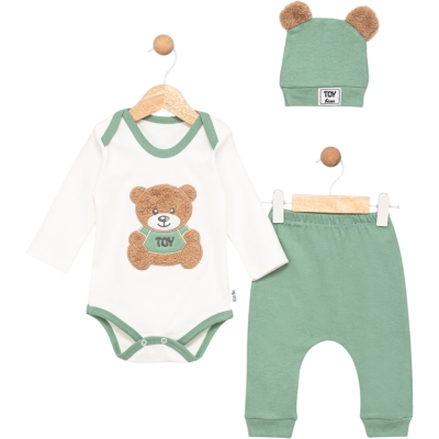 TOY BEAR 3P BADİLİ TAKIM  6 Ay,9 Ay Erkek