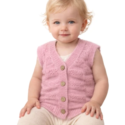 TRİKO BEBE YELEK 2Y,3Y Uni