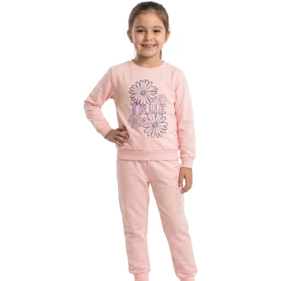 TRUE BASKILI İNCİLİ KIZ ÇOCUK İKİLİ TAKIM 2Y,3Y,4Y,5Y,6Y,7Y,8Y Kız