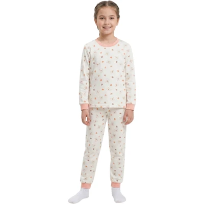TURUNCU KALP PİJAMA 10Y,11Y,12Y Kız