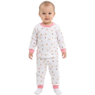 TURUNCU KALP PİJAMA 6 Ay,12 Ay,18 Ay,2Y Kız