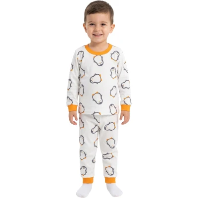 TURUNCU PENGUEN PİJAMA 3Y,4Y,5Y,6Y Uni