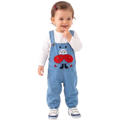 UĞUR BÖCEK NAKIŞLI SALOPET 6 Ay,12 Ay,18 Ay,2Y Kız