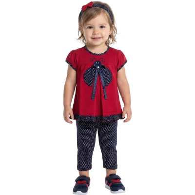 UĞUR BÖCEKLİ KIZ TAKIM 2Y,3Y,4Y,5Y Kız