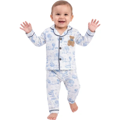 VİLLAGE ERKEK YAKALI PİJAMA TAKIM  12 Ay,2Y,3Y Erkek