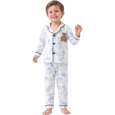 VİLLAGE ERKEK YAKALI PİJAMA TAKIM  4Y,5Y,6Y Erkek