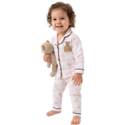 VİLLAGE KIZ YAKALI PİJAMA TAKIM  12 Ay,2Y,3Y Kız