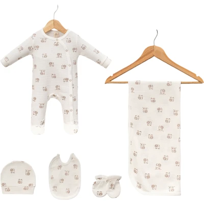 WAFFLE ASLANLI BATTANİYELİ TULUM SET 3 Ay Erkek