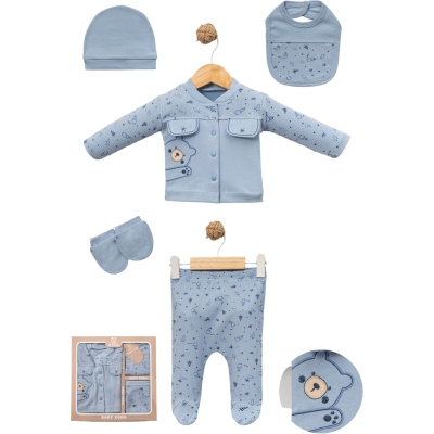 WAFFLE PANDA 5 Lİ SET 1 Ay,2 Ay,3 Ay Erkek