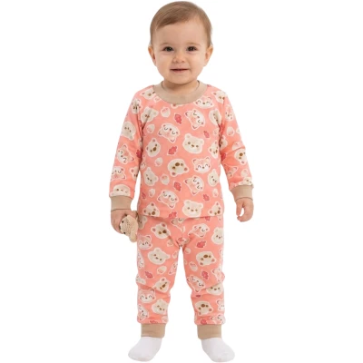 YAVRUAĞZI TİLKİ PİJAMA 6 Ay,12 Ay,18 Ay,2Y Kız