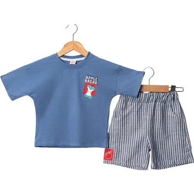 YAZLIK APPLE BREAK BASKILI ŞORTLU TAKIM 12 Ay,2Y,3Y,4Y Erkek
