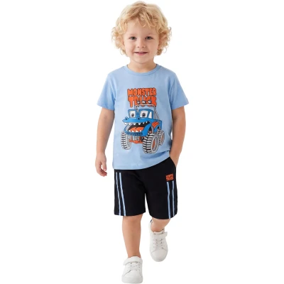 YAZLIK ERKEK TAKIM (MONSTER TRUCK) 3Y,4Y,5Y,6Y Erkek