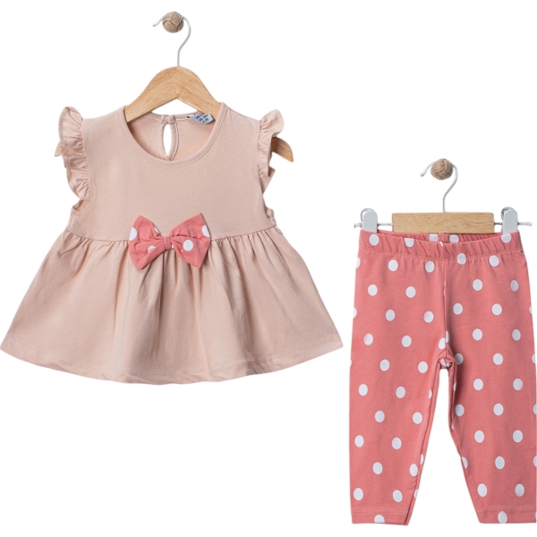 YAZLIK FİYONKLU PUANLI TAYTLI TAKIM 12 Ay,2Y,3Y,4Y Kız