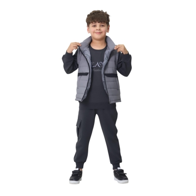YELEKLİ 3LÜ ERKEK TAKIM  7Y,8Y,9Y,10Y Erkek