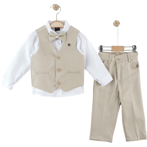 YELEKLİ 3LÜ TAKIM  18 Ay,2Y,3Y,4Y Erkek