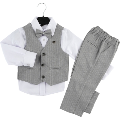 YELEKLİ 3LÜ TAKIM  18 Ay,2Y,3Y,4Y Erkek