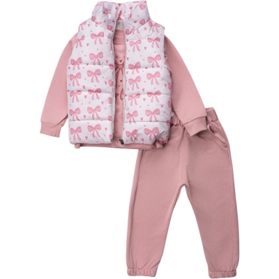 YELEKLİ ÜÇLÜ TAKIM  2Y,3Y,4Y,5Y Kız